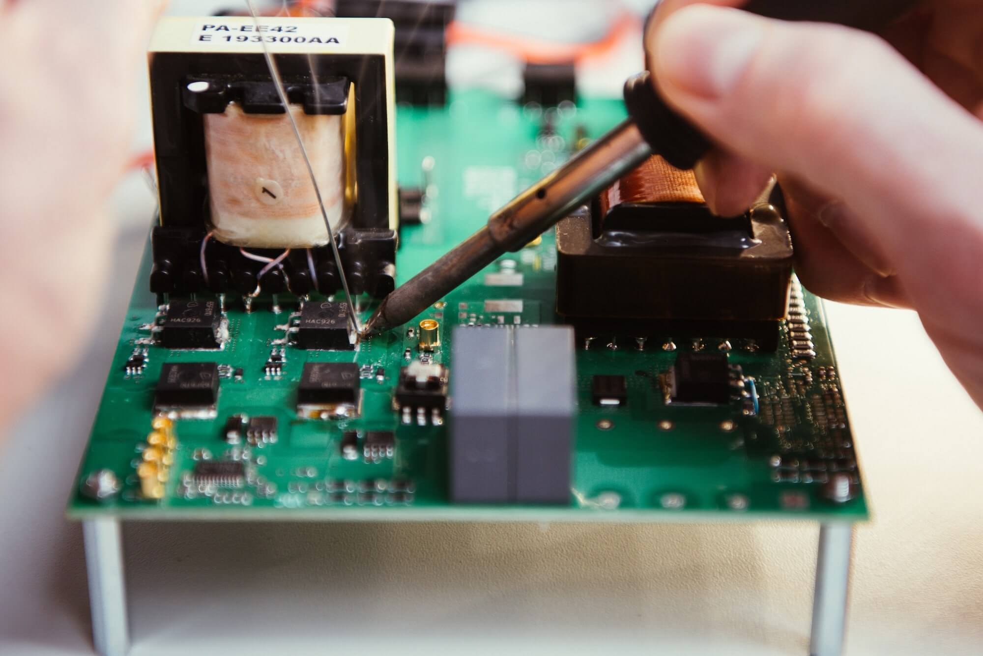 Component welding image